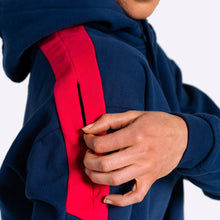 Load image into Gallery viewer, The WOD Life - Women's Wanderer Cropped Hoodie - INDIGO/CERISE