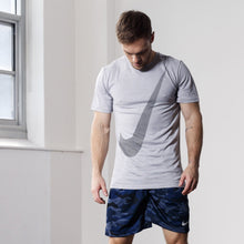 Load image into Gallery viewer, Nike Breathe - Men's Short-Sleeve Hyper Dry Training Top - Vast Grey/Atmosphere Grey/Black