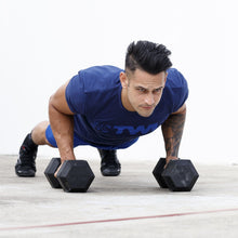 Load image into Gallery viewer, The WOD Life - Men's Classics Flux T-Shirt - Indigo/Surf Blue