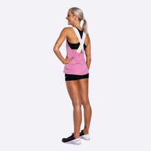 Load image into Gallery viewer, Nike Pro Women's Tank - MAGIC FLAMINGO/BARELY ROSE/WHITE
