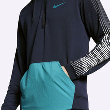 Load image into Gallery viewer, Nike - Dri-FIT Men's Fleece Training Hoodie - Obsidian/Spirit Teal/Spirit Teal
