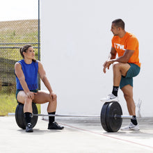 Load image into Gallery viewer, The WOD Life - Men's Classics Flux T-Shirt -  Golden Poppy/White
