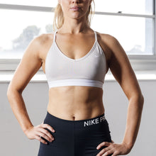 Load image into Gallery viewer, Nike Indy - Women's Sports Bra - Desert Sand/White
